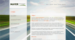 Desktop Screenshot of mayertransport.eu