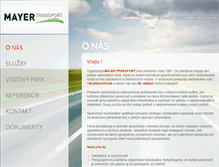 Tablet Screenshot of mayertransport.eu